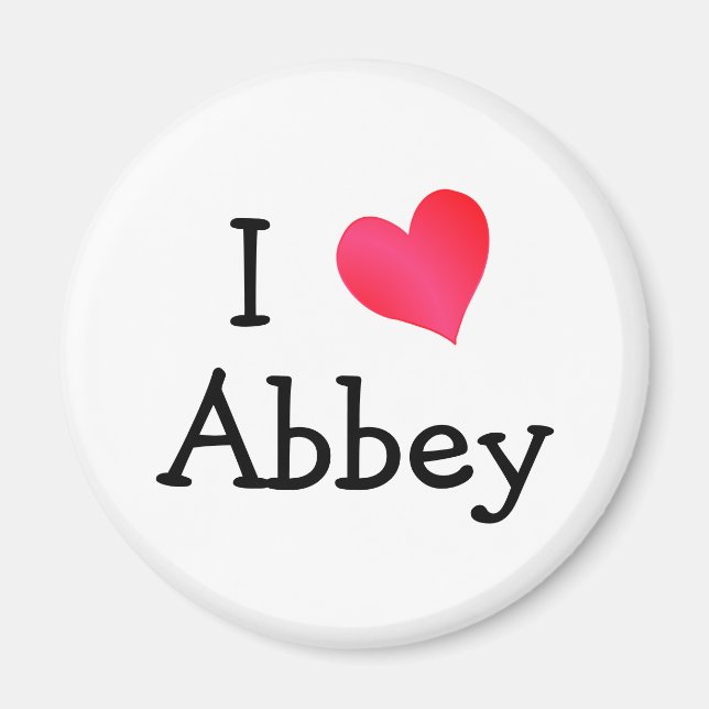 I Liebe Abbey Magnet (Vorne)