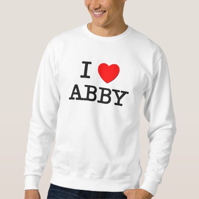 I Liebe Abby Sweatshirt (Vorderseite)