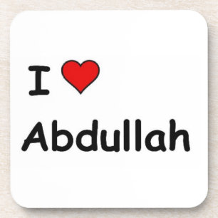 I Liebe Abdullah Getränkeuntersetzer
