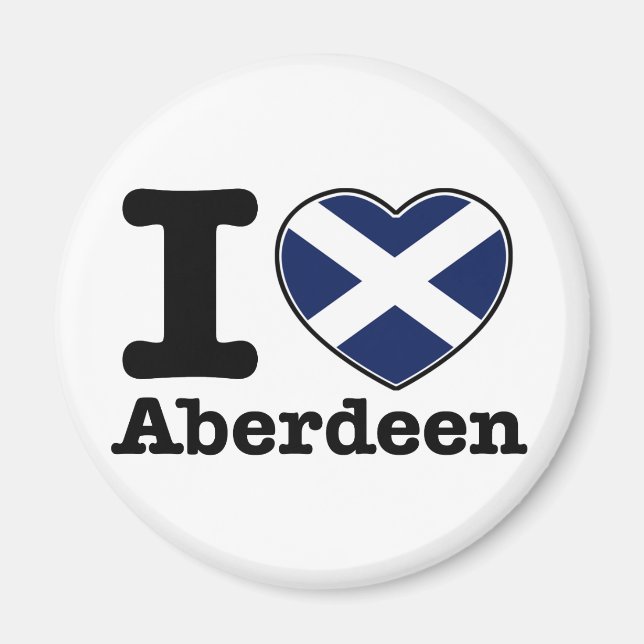 I Liebe Aberdeen Magnet (Vorne)