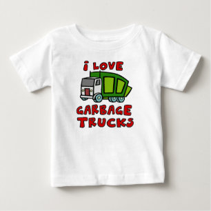 I LIEBE-ABFALL-LKWS!! Abfall-LKWs für Kinder!! Baby T-shirt
