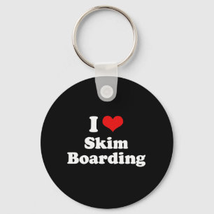 I Liebe-Abgeschöpft-Boarding-T-Shirt Schlüsselanhänger