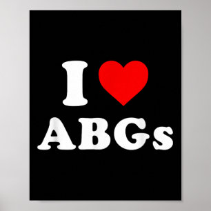 I Liebe Abgs Funny I Liebe Asian Baby Girls Poster