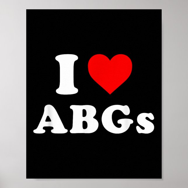 I Liebe Abgs Funny I Liebe Asian Baby Girls Poster (Vorne)