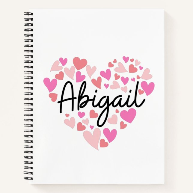I Liebe Abigail Notizbuch (Vorderseite)
