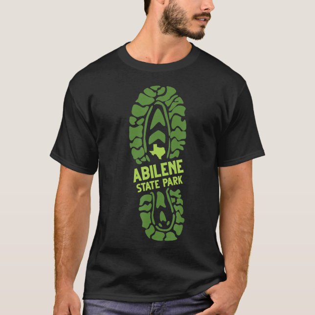 I Liebe Abilene Staat Park Teas TX Wanderboot Prin T-Shirt (Vorderseite)
