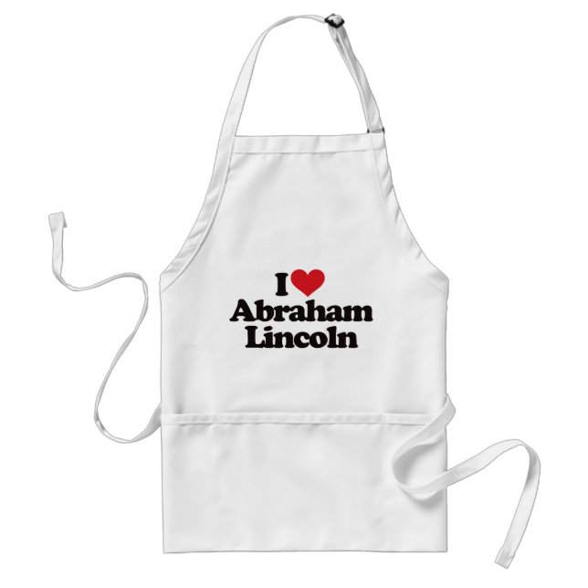 I Liebe Abraham Lincoln Schürze (Vorne)