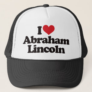 I Liebe Abraham Lincoln Truckerkappe