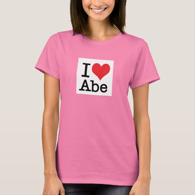I Liebe Abraham T T-Shirt (Vorderseite)