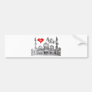 I Liebe Abu Dhabi Autoaufkleber