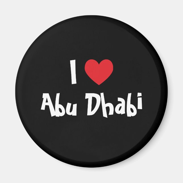 I Liebe Abu Dhabi Magnet (Vorne)