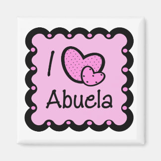 I Liebe Abuela Niedlicher T - Shirt Magnet