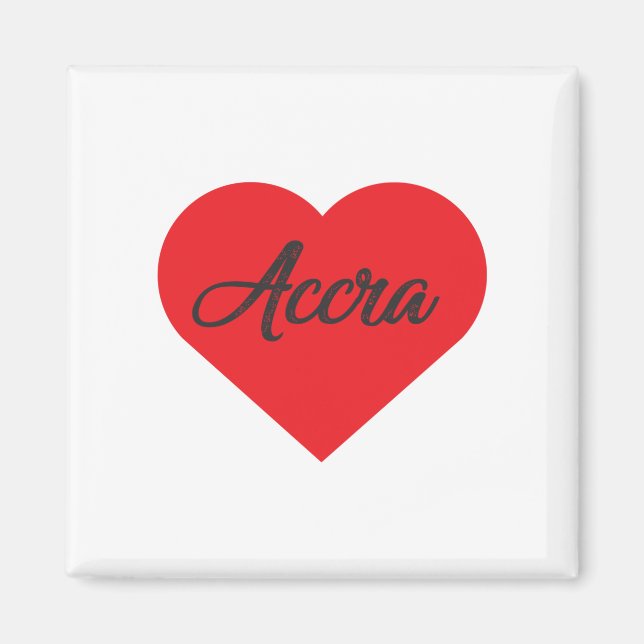 I Liebe Accra - Ghana Magnet (Vorne)