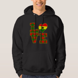 I Liebe Accra Proud Ghanaian I Liebe Ghana Flag He Hoodie