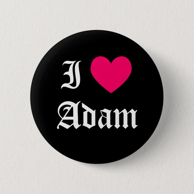 I Liebe Adam Button (Vorderseite)
