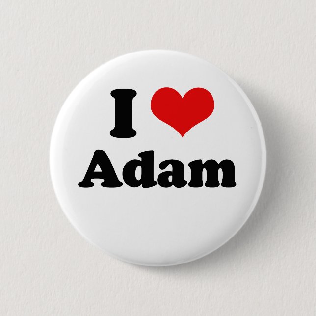 I Liebe Adam Button (Vorderseite)