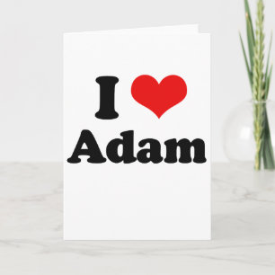 I Liebe Adam  Karte