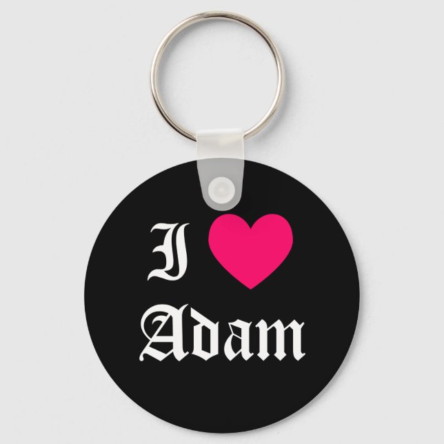 I Liebe Adam Schlüsselanhänger (Vorderseite)