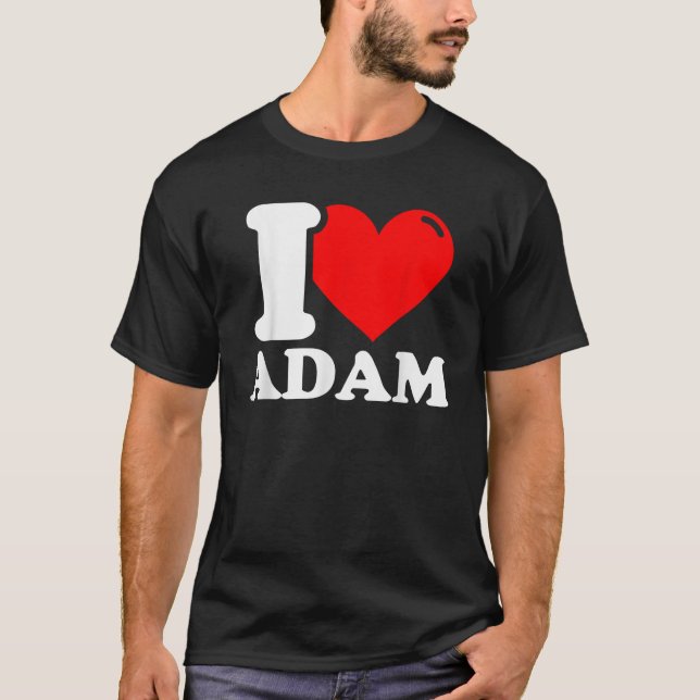 I Liebe Adam T-Shirt (Vorderseite)