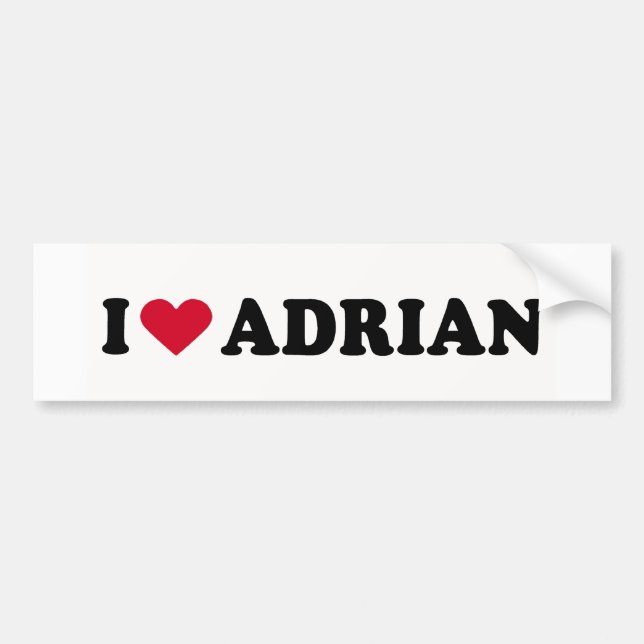 I LIEBE ADRIAN AUTOAUFKLEBER (Vorne)