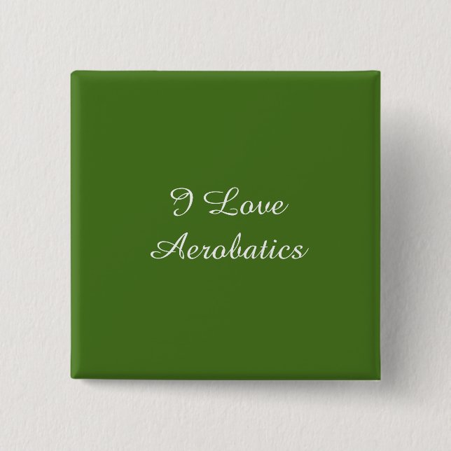 I Liebe Aerobatik Button (Vorderseite)