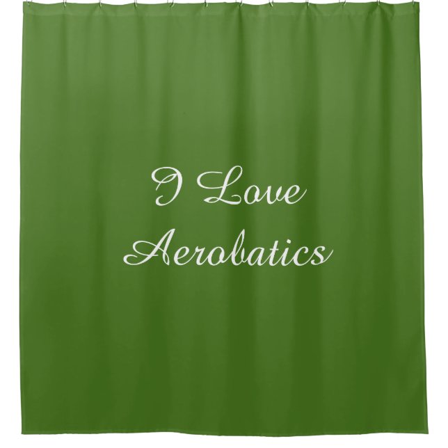 I Liebe Aerobatik Duschvorhang (Vorderseite)