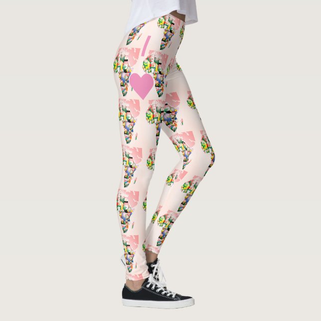 I Liebe Africa Cool Free Time Weekend Zuhause Loun Leggings (Rechts)