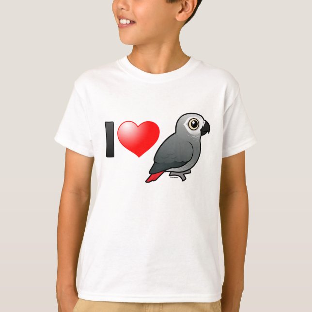 I Liebe Africa Grays T-Shirt (Vorderseite)