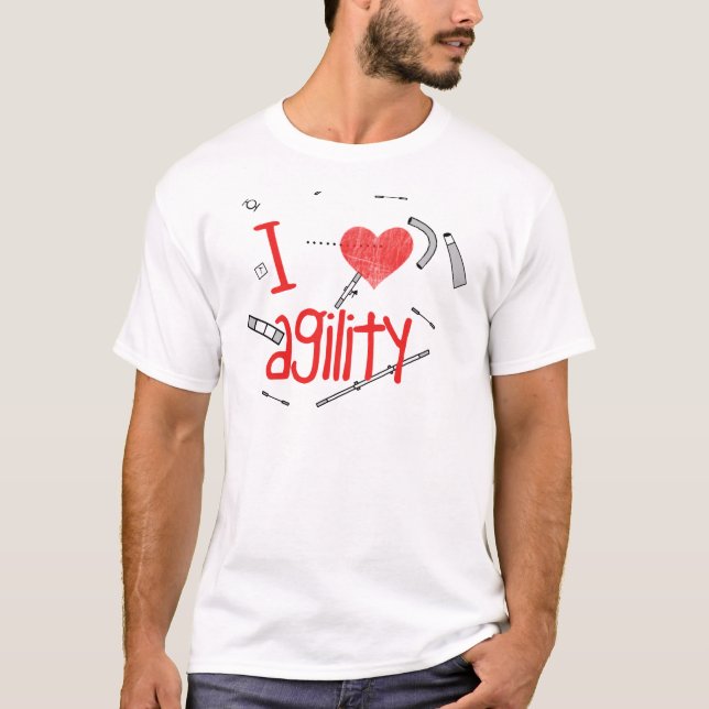 I Liebe-Agility T-Shirt (Vorderseite)