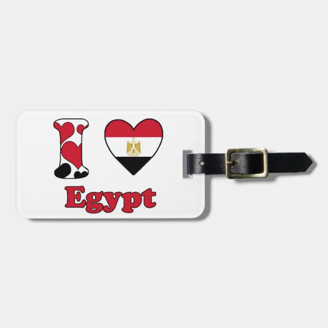 I Liebe Ägypten Gepäckanhänger (Vorderseite horizontal)