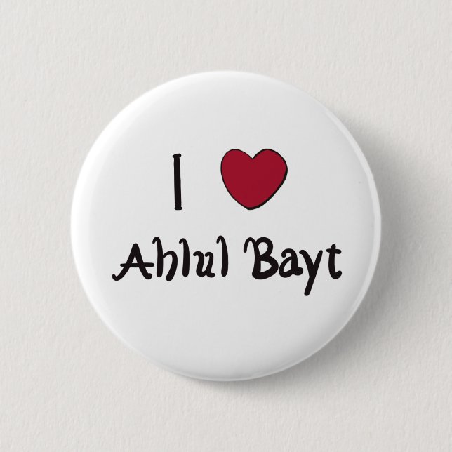 I Liebe Ahlul Bayt Button (Vorderseite)