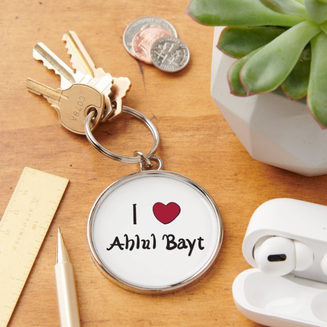 I Liebe Ahlul Bayt Schlüsselanhänger (Schreibtisch)