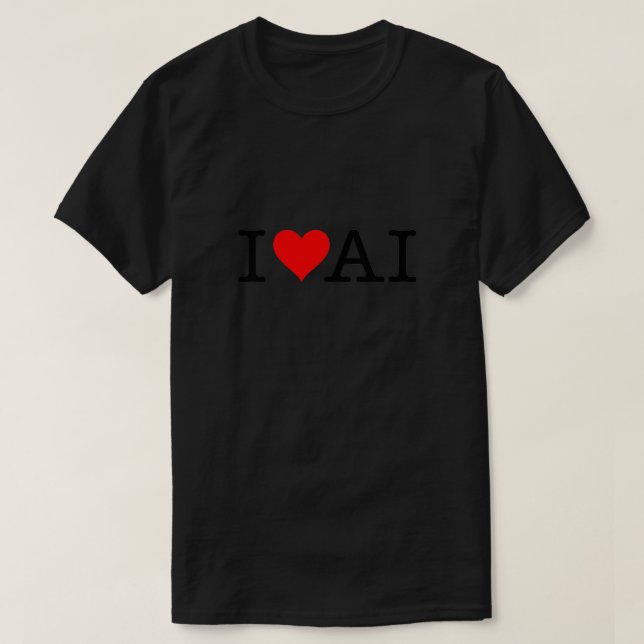 I Liebe AI 4 T-Shirt (Design vorne)