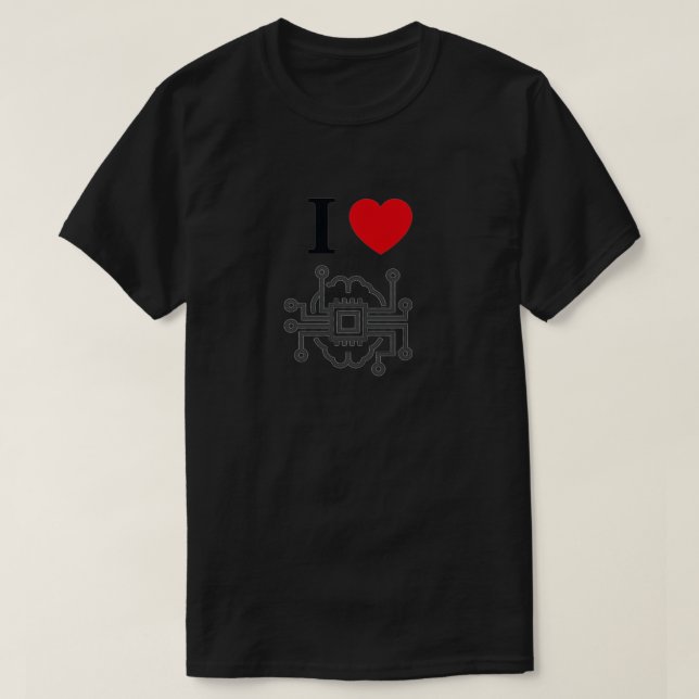 I Liebe AI 5 T-Shirt (Design vorne)