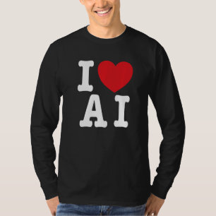 I Liebe AI - I Herz AI Premium T-Shirt