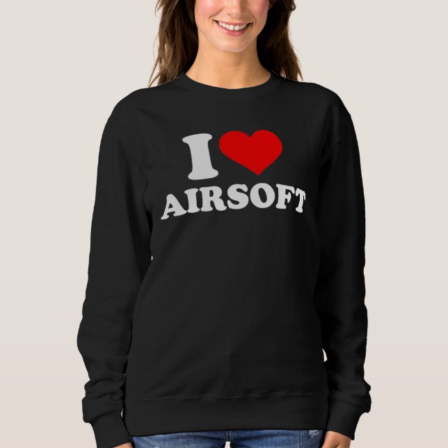 I Liebe Airsoft Sweatshirt (Vorderseite)