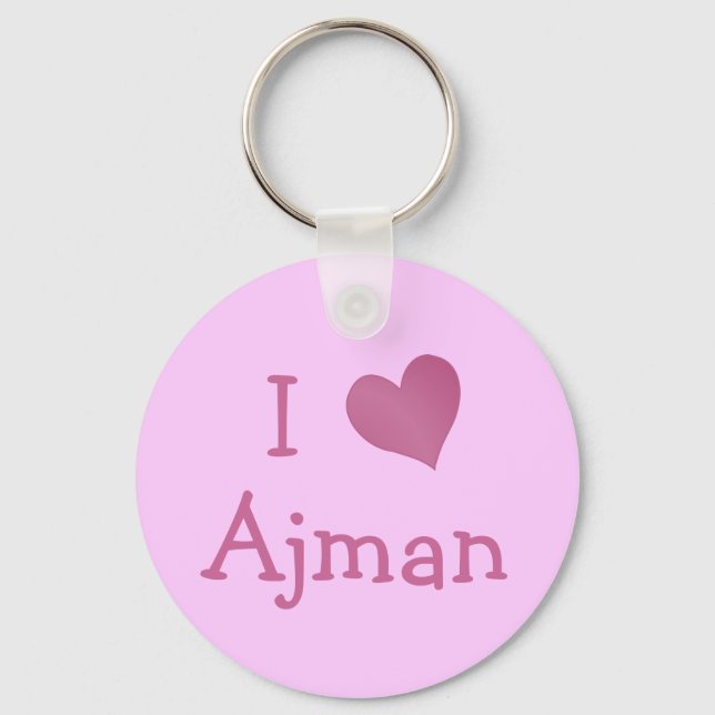 I Liebe Ajman Schlüsselanhänger (Vorderseite)