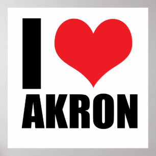 I Liebe Akron Poster