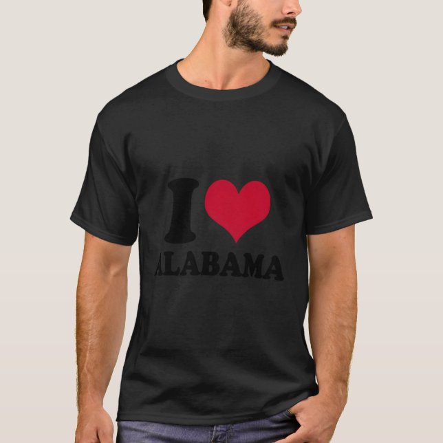 I Liebe Alabama Al T-Shirt (Vorderseite)