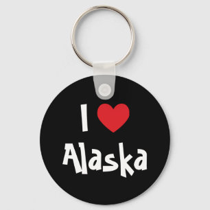 I Liebe Alaska Schlüsselanhänger