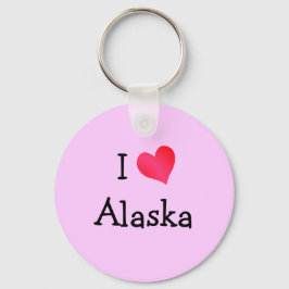 I Liebe Alaska Schlüsselanhänger