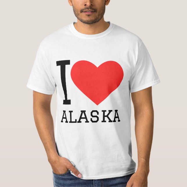 I Liebe Alaska T-Shirt (Vorderseite)