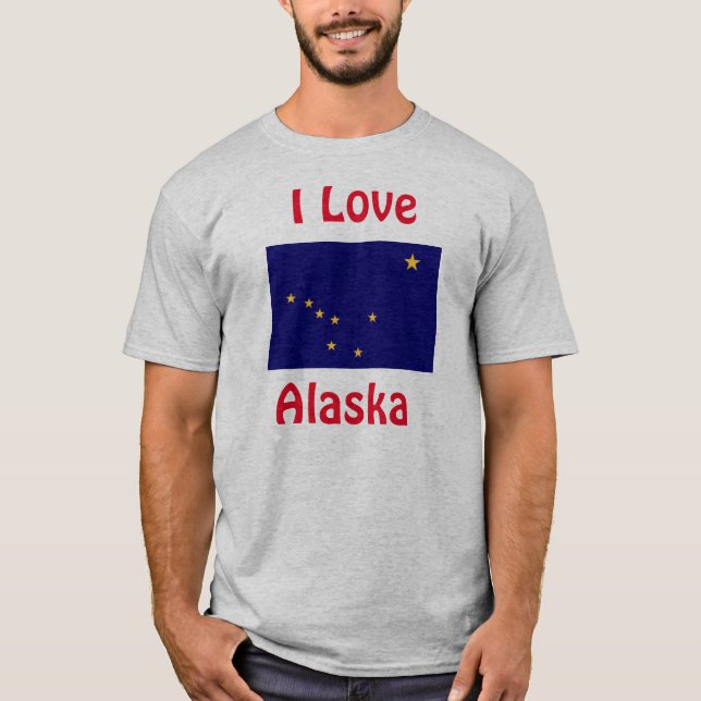 I Liebe Alaska T - Shirt (Vorderseite)