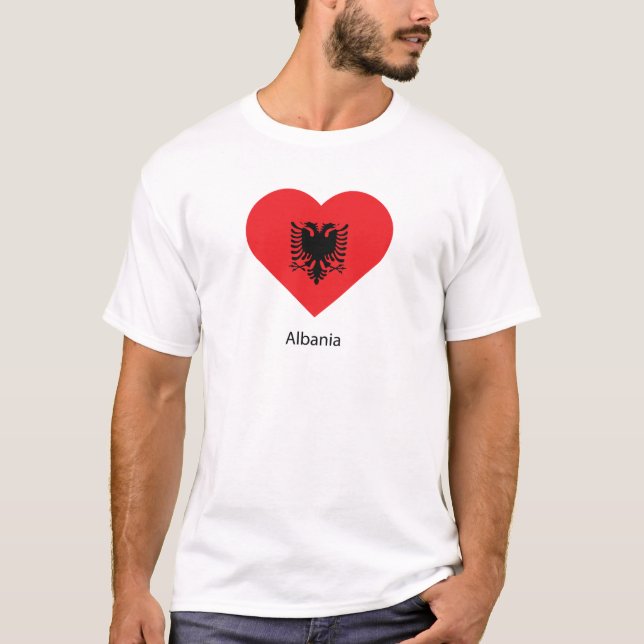 I Liebe Albanien T-Shirt (Vorderseite)