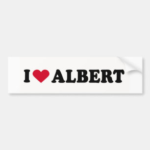 I LIEBE ALBERT AUTOAUFKLEBER