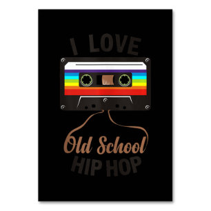 I LIEBE ALD SCHOOL HIP HOP Music 80er 90s Cassette Tischnummer