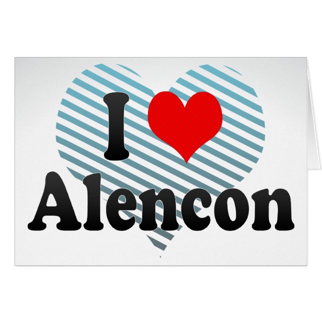 I Liebe Alençon, Frankreich (Vorderseite (Horizontal))