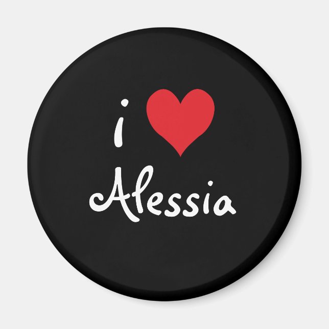 I Liebe Alessia Magnet (Vorne)