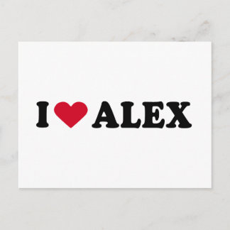 I LIEBE ALEX POSTKARTE