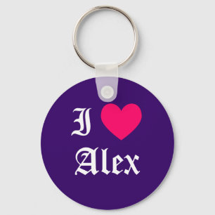 I Liebe Alex Schlüsselanhänger